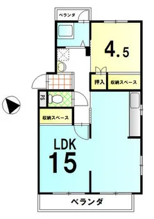 淀団地第2住宅【4階】の間取り