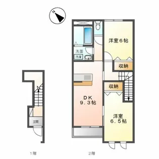 ウッド・カービング【2階】の間取り