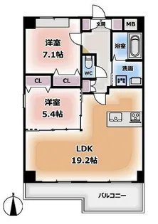 カーサエテルナ【4c号室】の間取り