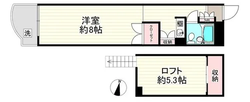 アトリエG【4階】の間取り