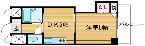 正雀グランドハイツ北【2階】の間取り