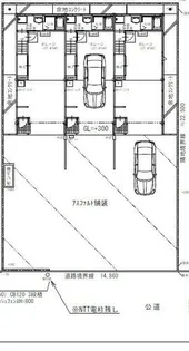 仮称 東光町ガレージハウス【A号室】の間取り