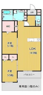カスカード新田α【2階】の間取り