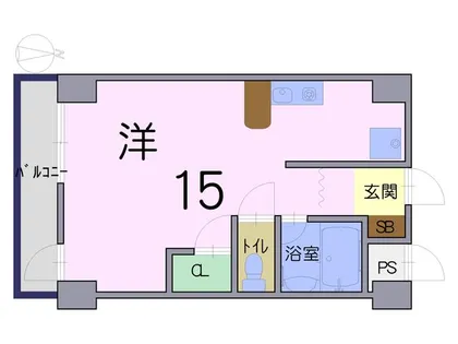 中書島第四ハッコウハイツ【2階】の間取り
