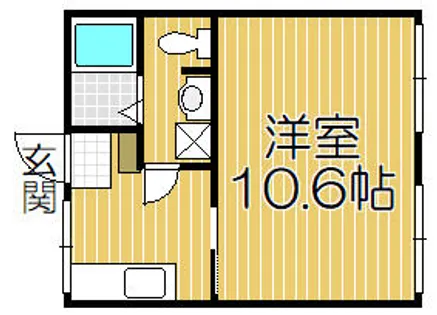 ウエストサイド【1C号室】の間取り