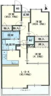 サンヴェール舞子壱番館【1階】の間取り