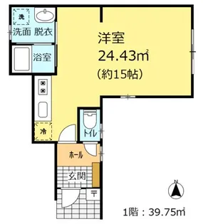 ライフスポット【1号室】の間取り
