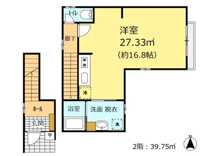 ライフスポット【2号室】の間取り