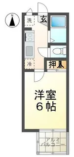 COCORU【202号室】の間取り