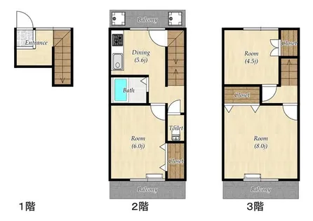 南春日丘ビル【206号室】の間取り