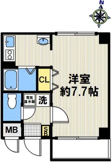 ドエル大倉山【606号室】の間取り