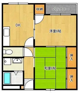 タウンフィールド1【3階】の間取り