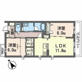 ルヴニール3【2階】の間取り