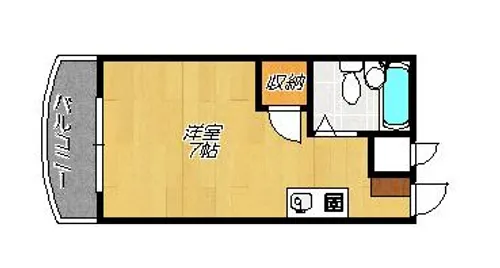 ベルハイム畷【4階】の間取り