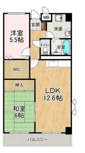 ファミールハイツ【4階】の間取り