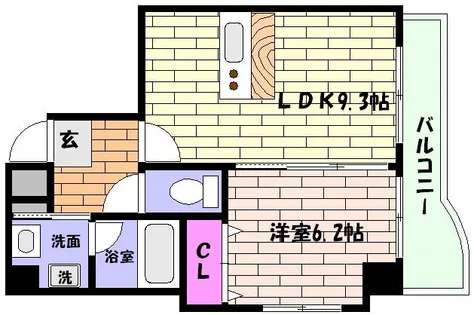 アムール住吉【4階】の間取り