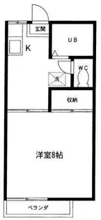 エスティーム高師【104号室】の間取り