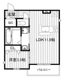ラ・カーサドルチェ海老江【302号室】の間取り