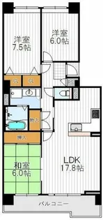 あべのセレサ【4階】の間取り