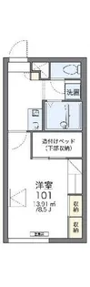 レオパレスブリジャール【204号室】の間取り