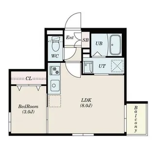 S-RESIDENCE南郷South【307号室】の間取り
