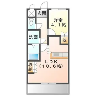 ボーベルメゾン【205号室】の間取り