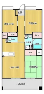 まんさくタウン【507号室】の間取り