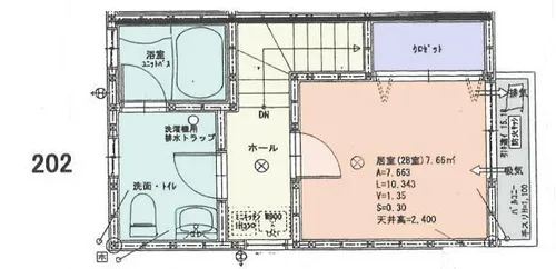 ピアハイツⅡ【2階】の間取り