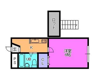 シエル【1階】の間取り