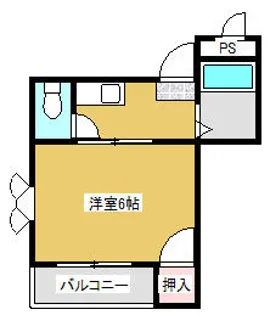 グレイスコート【304号室】の間取り