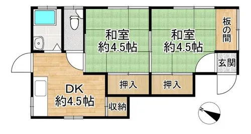 メゾン アンシエン【1号室】の間取り