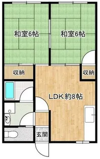 コーポ刀根【302号室】の間取り