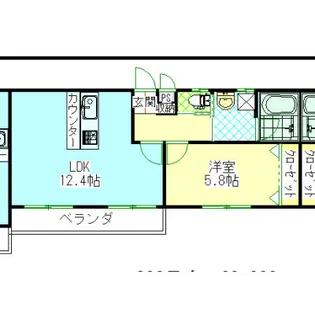ホットファミリー【202号室】の間取り