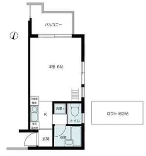 ジョヌパッション【3階】の間取り