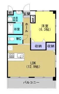 ユーミー筑紫【302号室】の間取り
