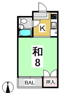 ハイツ石原【303号室】の間取り