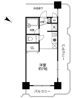 ワコーレ下沢【8階】の間取り