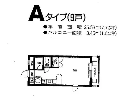 ブライトン飯倉【103号室】の間取り