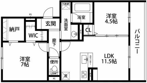 ティグリス【2階】の間取り