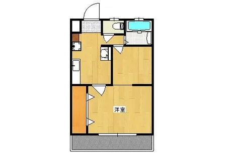 ハーモニーKハウスFRIEND’S田島【202号室】の間取り