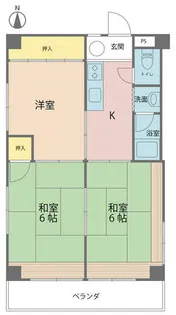 高木ハイツ【4階】の間取り