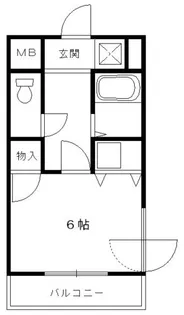 メリット伊丹【103号室】の間取り