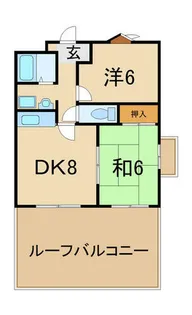 ベルビュー2番館【7階】の間取り