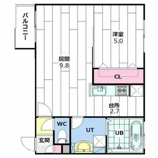 ange-rose(アンジュ・ロゼ)【4階】の間取り