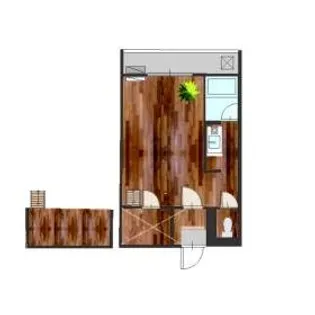 セザンヌ新栄3【207号室】の間取り