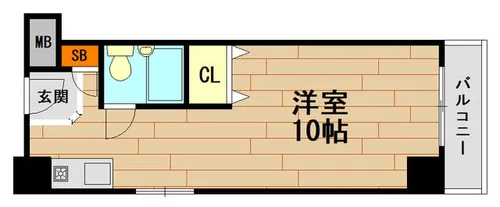 レスポワール花隈【5階】の間取り