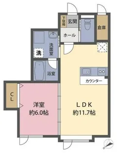 コモドクオーレ【202号室】の間取り