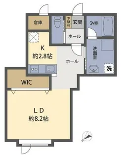 コモドクオーレ【203号室】の間取り