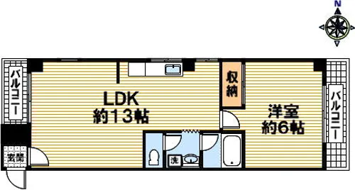 セントラム【308号室】の間取り