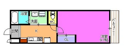 ドーム新島【1階】の間取り